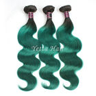 Màu xanh lá cây chưa qua chế biến Brazil Body Wave Human Hair Dệt Tangle miễn phí
